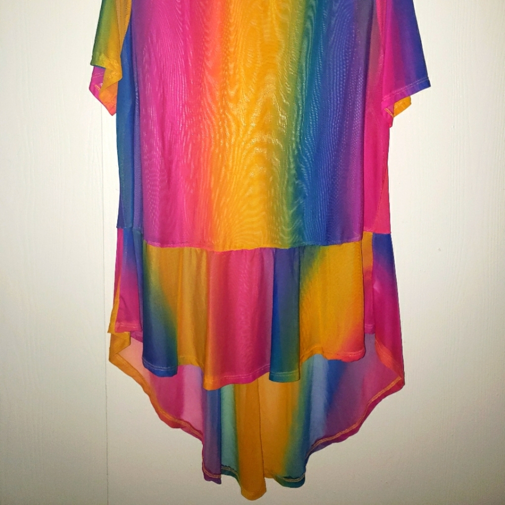 Rainbow high low top